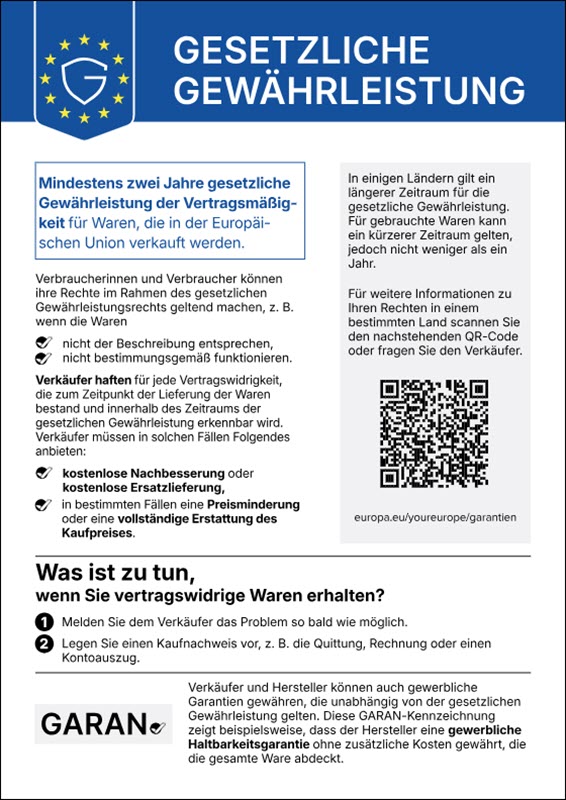 Gesetzliche Gewährleistung