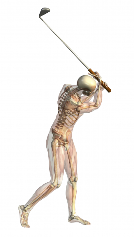 Hilfe eines Isokinator beim Golfsport