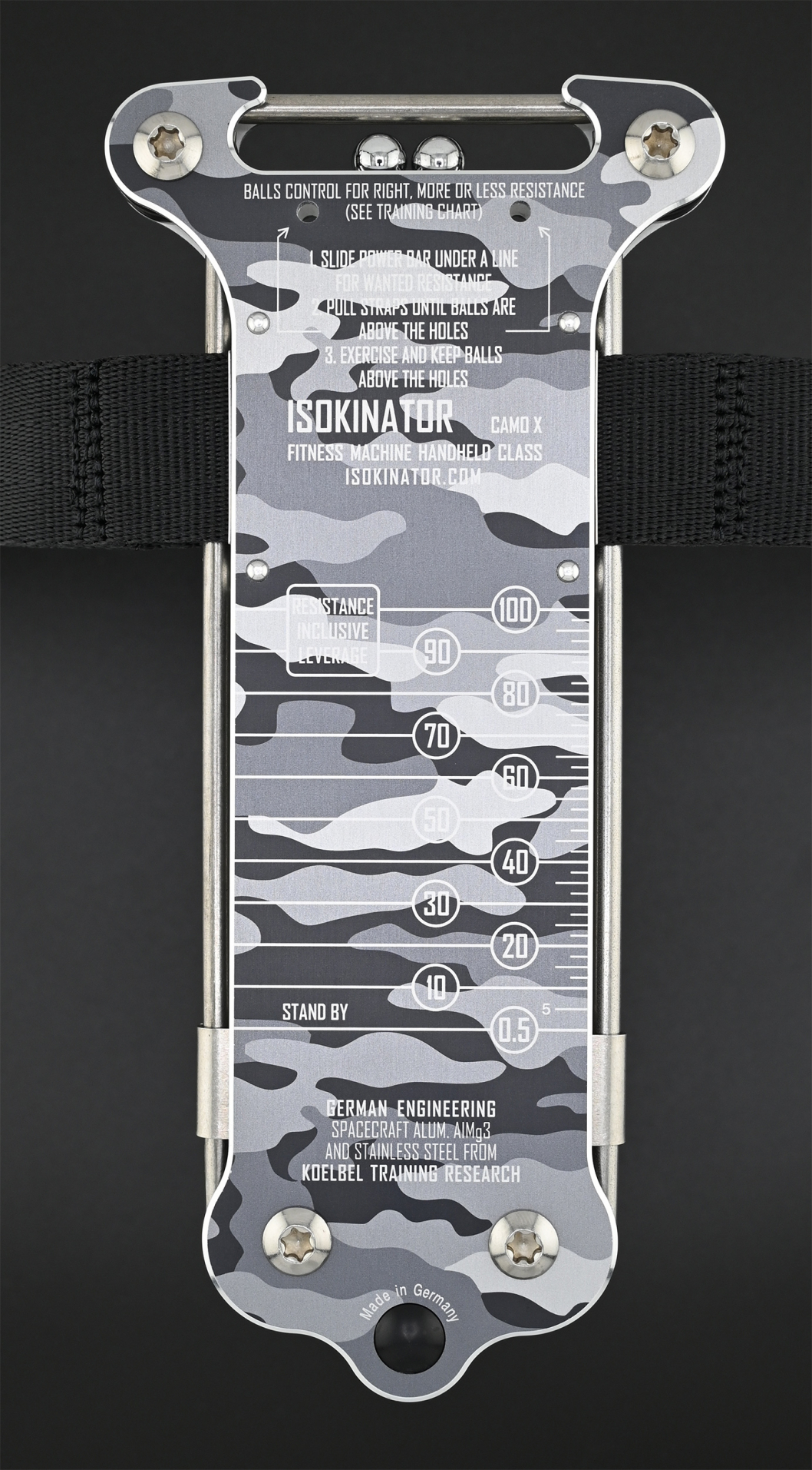Isokinator CAMO X von vorne Isokinator CAMO X von vorne